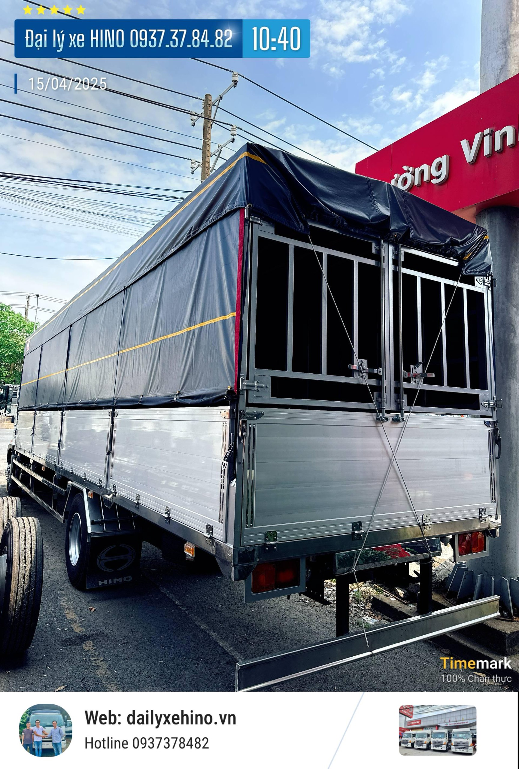 Thùng Mui Bạt Tải 9,2 TẤN FG8JP8A